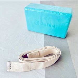 Gaiam Yoga Block and Strap